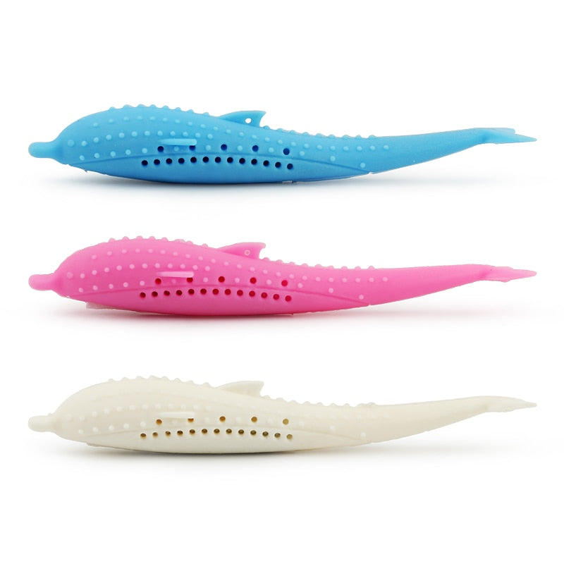 Soft Silicone Mint Fish Toothbrush