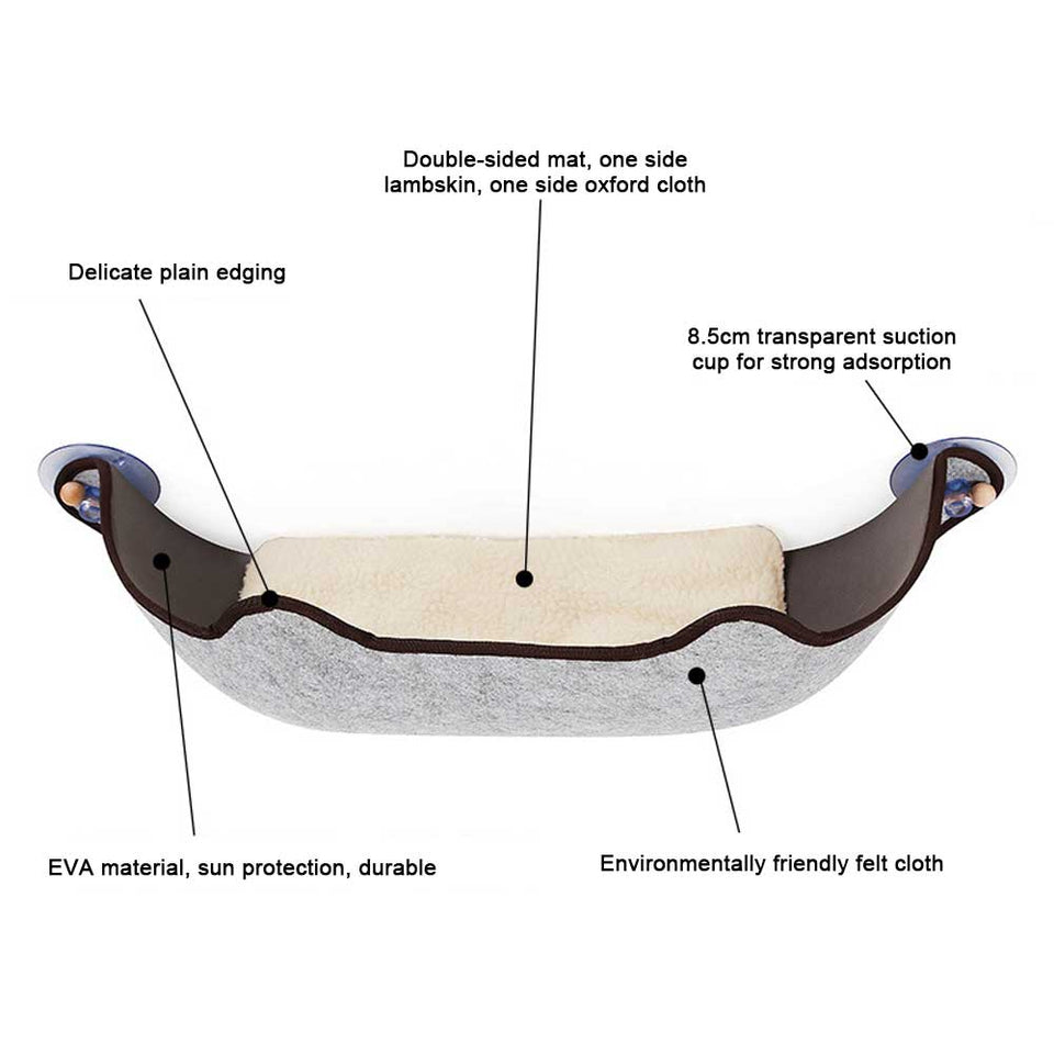 Cat Hammock Bed Window Mount