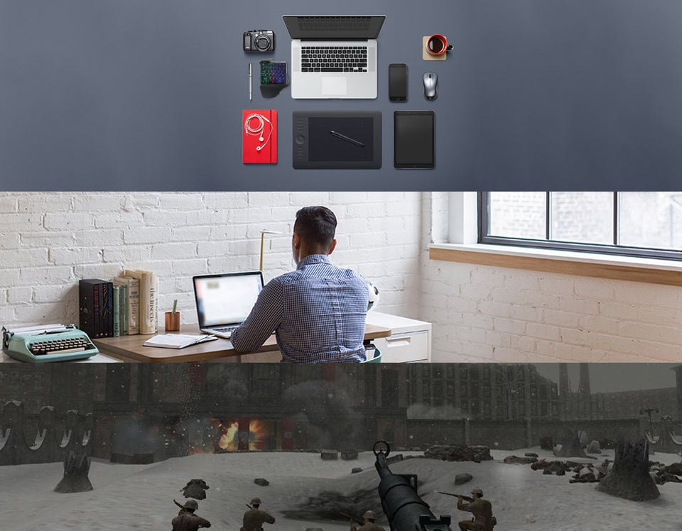 BattleDock Converter Stand Docking for AoV,Mobile Legends, FPS Game with G30 Wired Gaming Keypad add HXSJ H100 Mouse