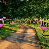LED Solar Flamingo Stake Light Lantern