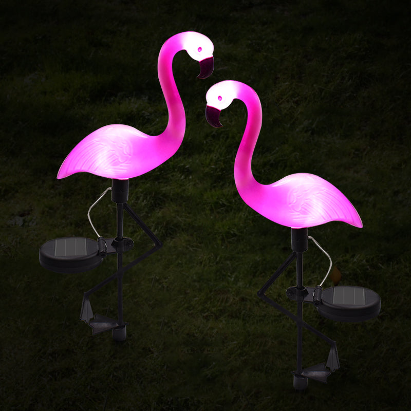 LED Solar Flamingo Stake Light Lantern