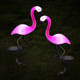 LED Solar Flamingo Stake Light Lantern