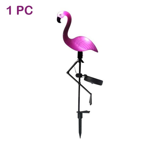 LED Solar Flamingo Stake Light Lantern