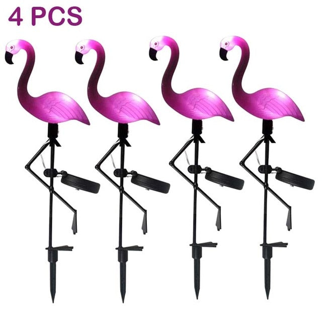 LED Solar Flamingo Stake Light Lantern