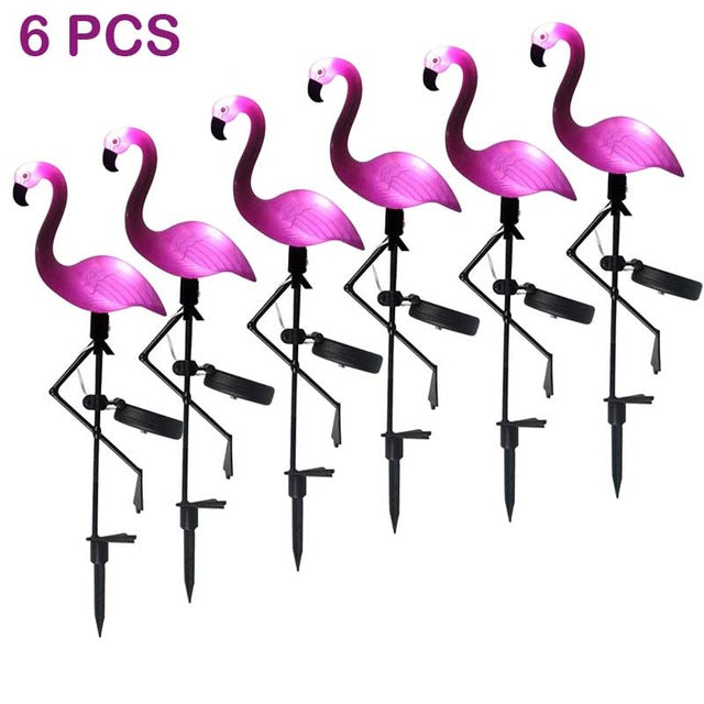 LED Solar Flamingo Stake Light Lantern