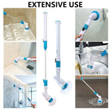 Adjustable Wireless Waterproof Turbo Scrub Electric Cleaning