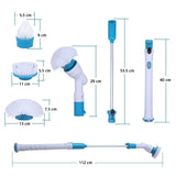 Adjustable Wireless Waterproof Turbo Scrub Electric Cleaning