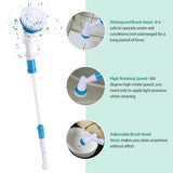 Adjustable Wireless Waterproof Turbo Scrub Electric Cleaning