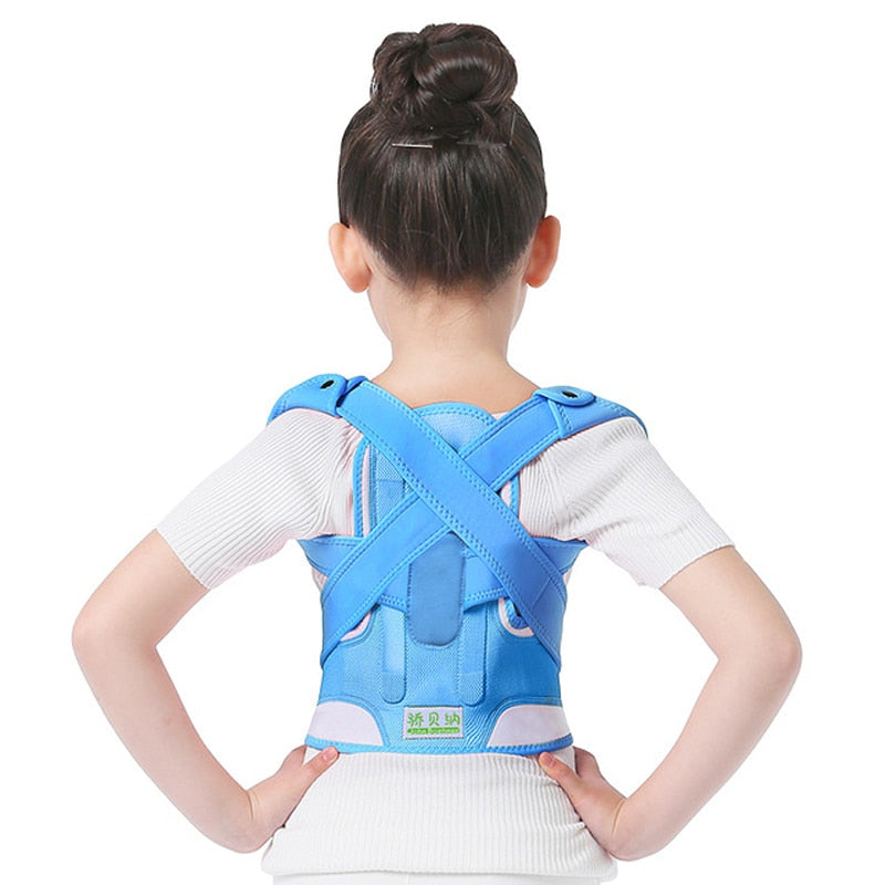 Kids Health Adjustable Magnetic Posture Corrector Back pain shoulder Support orthopedic corset Spine Support brace belt