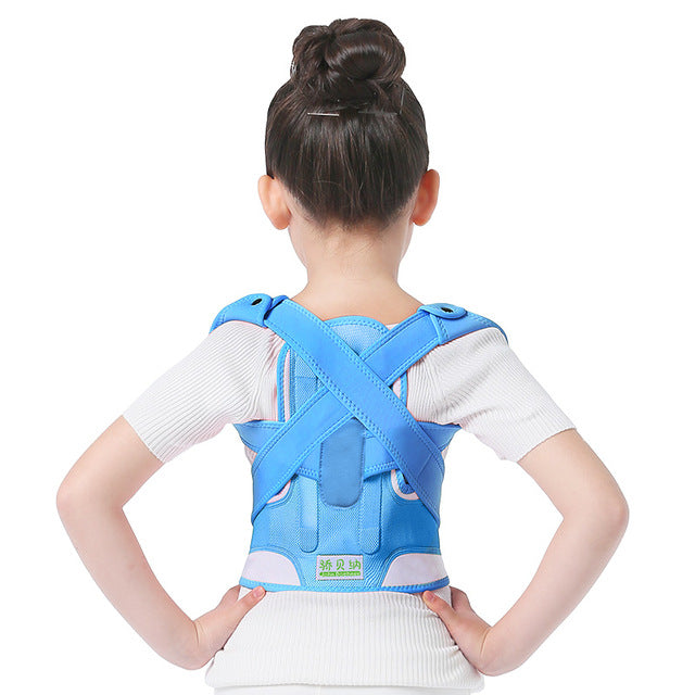 Kids Health Adjustable Magnetic Posture Corrector Back pain shoulder Support orthopedic corset Spine Support brace belt