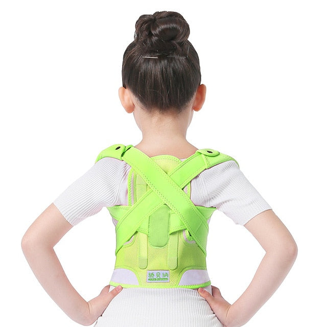 Kids Health Adjustable Magnetic Posture Corrector Back pain shoulder Support orthopedic corset Spine Support brace belt