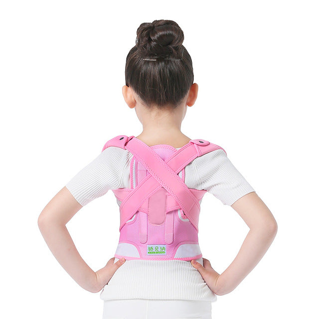 Kids Health Adjustable Magnetic Posture Corrector Back pain shoulder Support orthopedic corset Spine Support brace belt