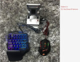 BattleDock Converter Stand Docking for AoV,Mobile Legends, FPS Game with G30 Wired Gaming Keypad add HXSJ H100 Mouse