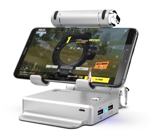 BattleDock Converter Stand Docking for AoV,Mobile Legends, FPS Game with G30 Wired Gaming Keypad add HXSJ H100 Mouse